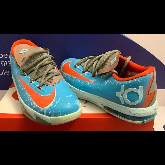 Nike KD6 Maryland Blue Crab Kids Size 5y